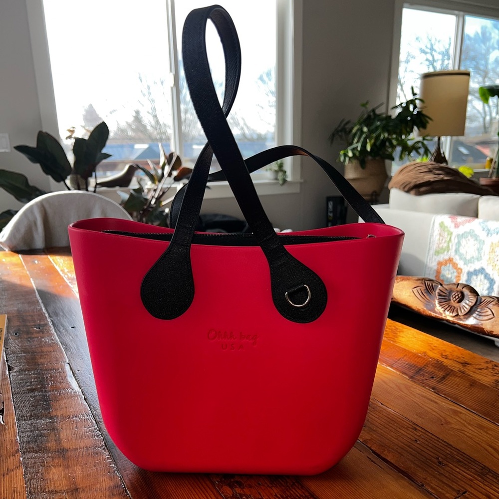 Ohhh Bag Red and Black Women's Tote purse